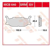 Motorcycle Brake Pads Set Front MCB640 TRW Allround Organic Genuine Top Quality