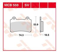 Trw Allround Organic Standard Yamaha Fj 1200 88 Front Brake Pads