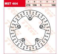 TRW Brake Discs, Rear MST464, 276MM DIAM.,FIXED