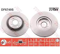 TRW DF6749S Brake Disc for BMW,MINI