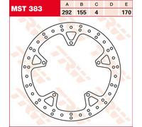 TRW Front Brake Disc MST383 – Yamaha YZF‑R125 (2008–2013) – Black