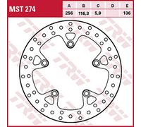 TRW Brake Discs, Rear Type Approved, Fixed