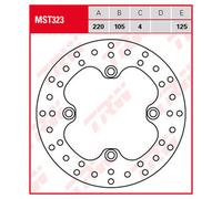 TRW MST323 Brake disc