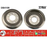 TRW BRAKE DRUM DB4108 FOR BMW