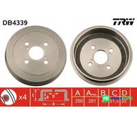 TRW BRAKE DRUM DB4339 FOR TOYOTA