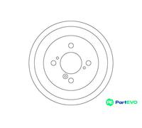 TRW BRAKE DRUM DB4476 FOR SUZUKI