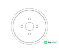 TRW BRAKE DRUM DB4551 FOR TOYOTA
