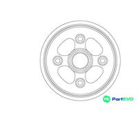 TRW BRAKE DRUM DB4555 FOR CHEVROLET DAEWOO