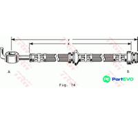 TRW BRAKE HOSE PHD163 FOR ISUZU OPEL VAUXHALL