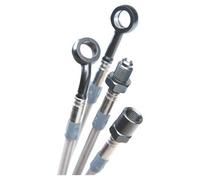 TRW Brake-Line Kit Front, braided-steel with ABE