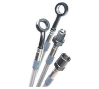 TRW Brake-Line Kit Front, braided-steel with ABE