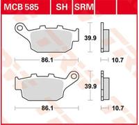 TRW BRAKE PAD ALLROUND ORGANIC HONDA, YAMAHA, SUZUKI, TRIUMPH, BUELL MCB585