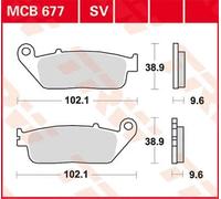 TRW BRAKE PAD ALLROUND ORGANIC STANDARD HONDA, BRIXTON MCB677