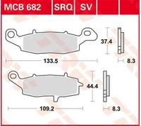 TRW BRAKE PAD ALLROUND ORGANIC STANDARD KAWASAKI, SUZUKI MCB682