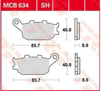 TRW BRAKE PAD SH SINTER PERFORMANCE HONDA, YAMAHA, KAWASAKI, SUZUKI MCB634SH