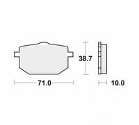 TRW Brake Pad Sintered MCB568SV Fits Yamaha XT 600 1985-1991