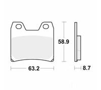 TRW MCB725SH Brake pad set