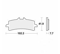 TRW Brake Pad Sintered MCB792SCR Fits Ducati Streetfighter 1100 2010-2024