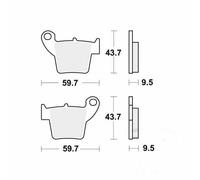 Brake pads MCB730SI TRW