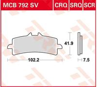 TRW BRAKE PAD SV SINTER PERFORMANCE YAMAHA, KAWASAKI, SUZUKI, KTM MCB792SV