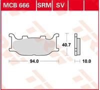 TRW BRAKE PAD SV SINTER PERFORMANCE YAMAHA MCB666SV