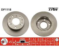 TRW Brake Pads DF1118 Fiat Ducato Combined (1990->) 1.9 - 60Kw 81Hp Turbo