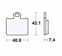 TRW MCB831EC Brake pad set
