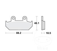 TRW Brake Pads front 1 Set MCB624 For Honda XRV 650 Africa 1988-1990