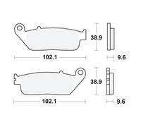 TRW Brake Pads front 1 Set MCB677 For Honda VT 1100 C3 1994-2000