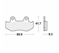 TRW MCB685 Brake pad set