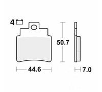 TRW Brake Pads front 1 Set MCB732 Fit SYM Cruisym 300 ABS 2017-2020