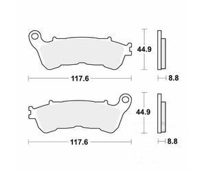 TRW Brake Pads front 1 Set MCB776 Fits Honda SH 125 i 2009-2016