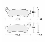 TRW Brake Pads front 1 Set MCB776 For Honda CBF 600 NA 2008-2013