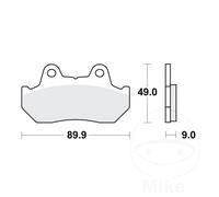 TRW MCB544 Brake pad set