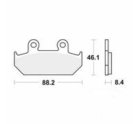 TRW Brake Pads front MCB571 1 Set Fits Honda XRV 650 Africa 1988-1990