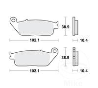 TRW MCB631 Brake pad set