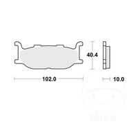 TRW Brake Pads front MCB640 1 Set Fit Yamaha XVZ 1300 TF 1999-2001