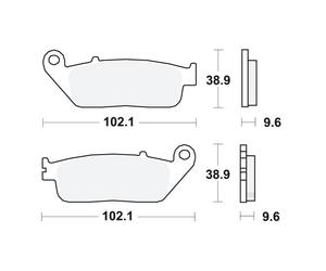 TRW Brake Pads front MCB677 1 Set Fit Honda CB 750 Nighthawk 1991-1992