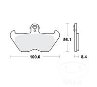 Trw Mcb680 Brake Pads Silver