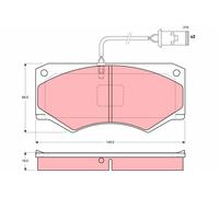 Brake pads GDB1248 TRW for IVECO DAILY II Platform/Chassis DAILY II Van