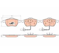 TRW Brake Pads GDB1307 Audi A4 Avant (8E)(2001->) 1.6 - 75 Kw 101Hp Cat (Al)