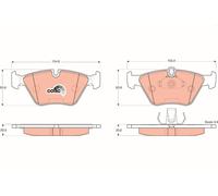 TRW Brake Pads GDB1404 BMW Series 3 Sedan (E46) (1998->) 2.5 - 141 KW 191 HP