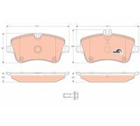 TRW Brake Pad Set GDB1413 - Disc Brake for Mercedes-Benz C-Class, CLK, SLK