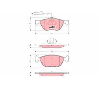 TRW Brake Pads GDB1427 Alfa Romeo 145 (1994->) 1.8 - 103Kw 140Hp 16V