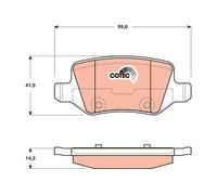 TRW Brake Pad Set GDB1481 - Rear Disc Pads for Mercedes-Benz A-Class Vaneo B-Class Sports Tourer