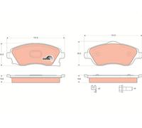 TRW GDB1570 Brake pad set