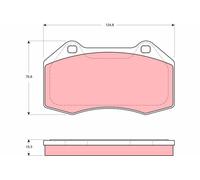 TRW Brake Pads GDB1606 Renault Clio III (2005->) 2.0 - 145KW 197HP 16V