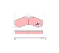 TRW GDB1609 Brake pad set