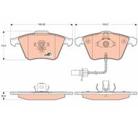 TRW GDB1617 Brake pad set