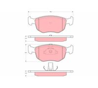 TRW Brake Pads GDB1618 Front For Ford Escort Saloon/Estate RS Cosworth 4x4